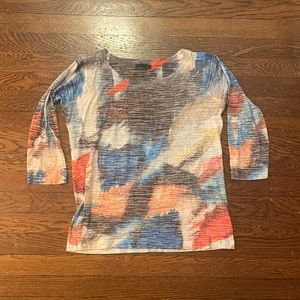 Chic Paint-Splatter Top